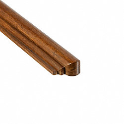 Prefinished Carbonized Strand Bamboo 1 in thick x 1.75 in wide x 14.75 in Length Retro Fit Return